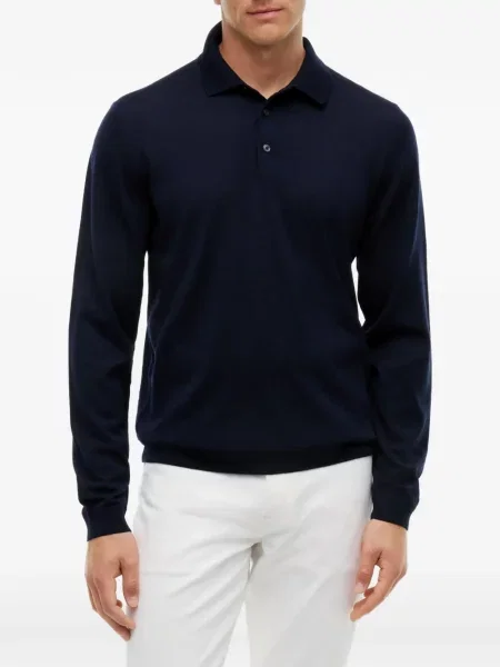 Lung tricou polo Tommy Hilfiger albastru