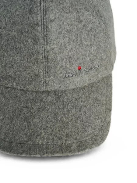 Șapcă Kiton cu broderie gri
