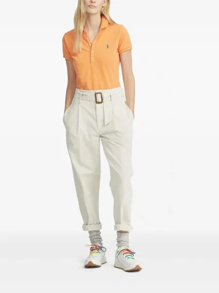 Pulover Polo Ralph Lauren cu decolteu rotund portocaliu