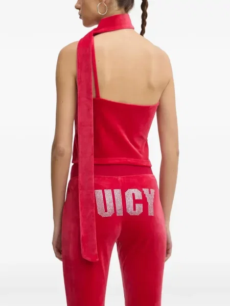 Top Juicy Couture cu un umăr gol roșu