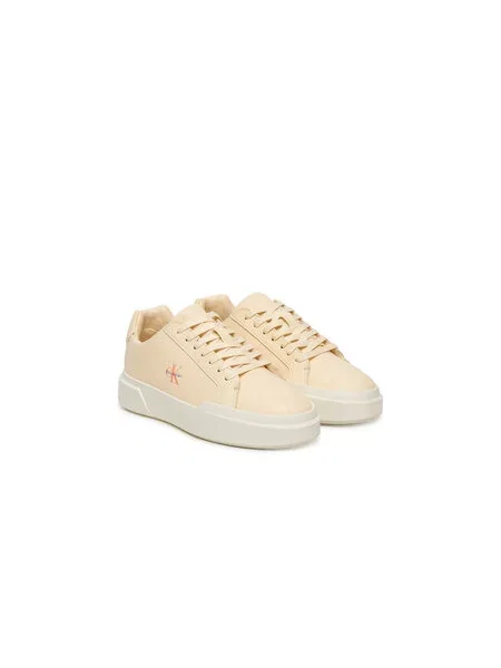 Tenisice Calvin Klein Chunky Cupsole Laceup Lth Ml Krem
