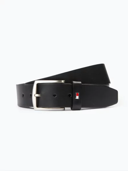 Tommy Hilfiger pasek skórzany Mężczyźni skóra 90 czarny