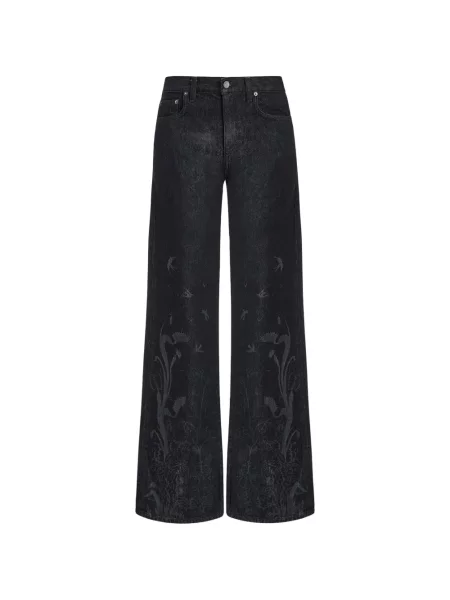 Blugi Contessa Mills cu model floral cu imagine albastru
