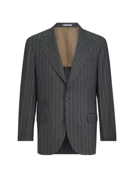 Sacou Brunello Cucinelli cu dungi gri
