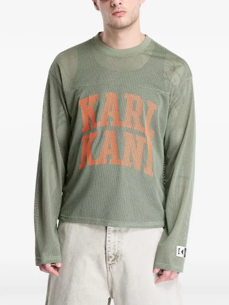 Tricou Karl Kani cu imagine plasă verde