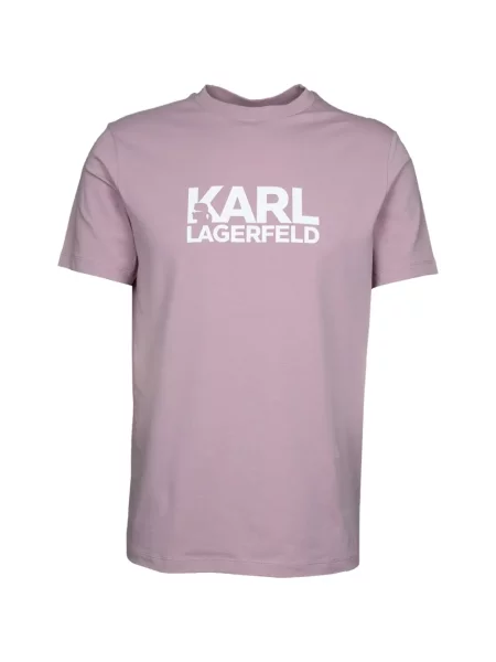 Tricou Karl Lagerfeld cu imagine roz