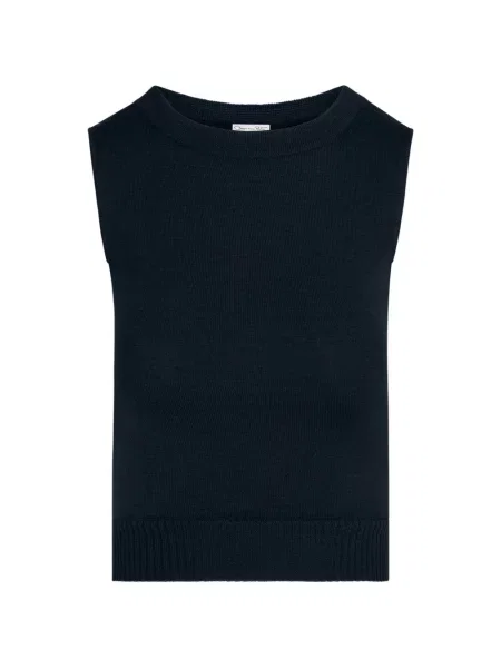 Vestă de lână Oscar De La Renta de lână albastru