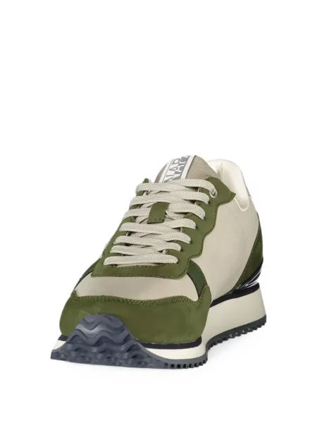 Sneakerși Napapijri cu imagine verde