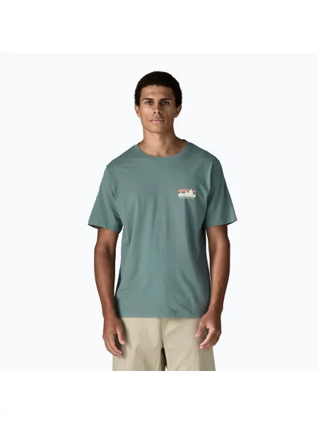 Мъжка тениска Patagonia Skyline blue sage синьо