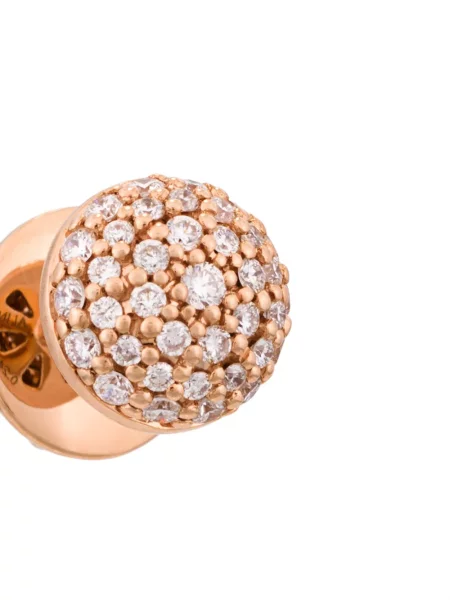 Růžové zlato diamant náušnice Alinka