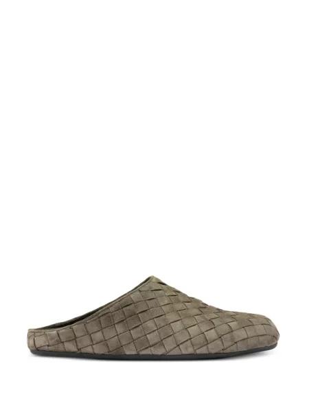 Papuci tip mules Officine Creative din piele gri