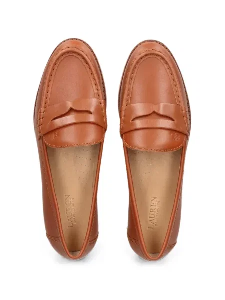 Кожени лоуфъри Lauren Ralph Lauren кафяво
