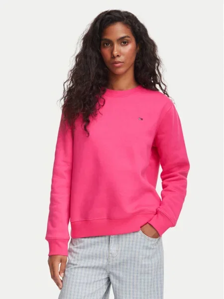 Tommy Jeans Hanorac Flag roz