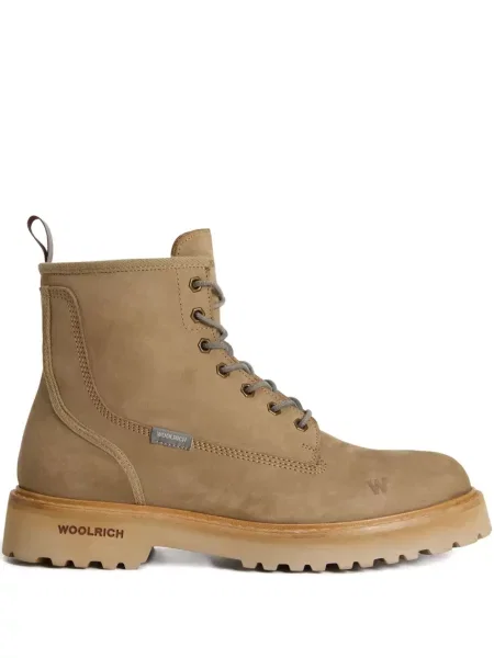 Botine Woolrich cu șireturi din dantelă