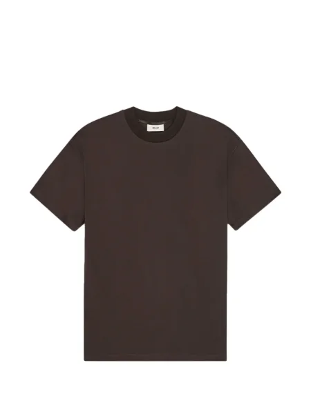 Rebrasti majica Nn07 s okruglim izrezom smeđa