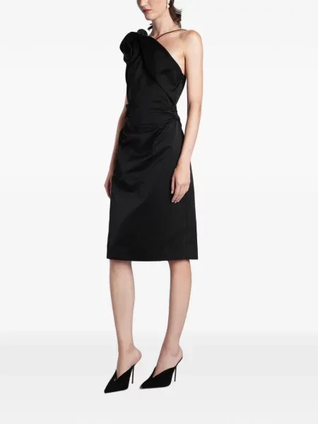 Rochie midi Magda Butrym cu volane negru