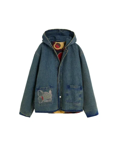 Desigual Geacă de primăvară-toamnă Mickey™ / portocaliu albastru