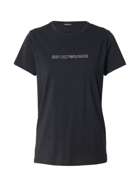 Emporio Armani Tricou / alb negru