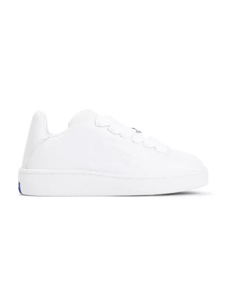Sneakersy Burberry skórzane białe