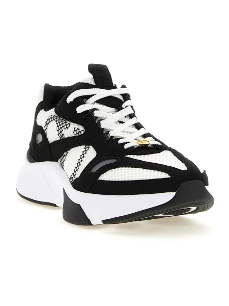 Lniane sneakersy Valentino Garavani czarne