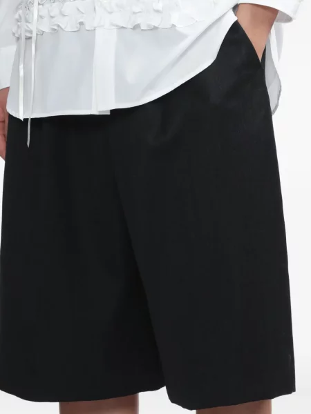 Pantaloni scurți Simone Rocha plisate negru