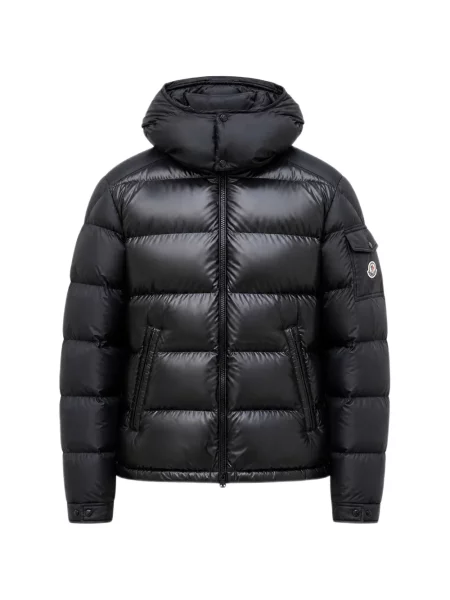 Jakna Moncler s kapuljačom crna