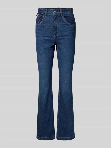 Boss Jeansy Flare Lyris blau granatowe