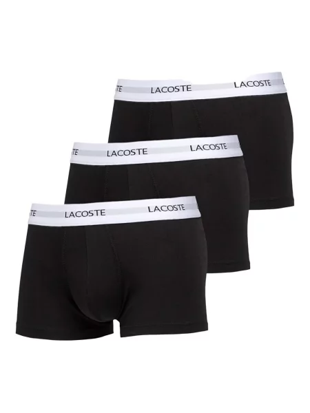 Boxerky LACOSTE Trunk Black L černé