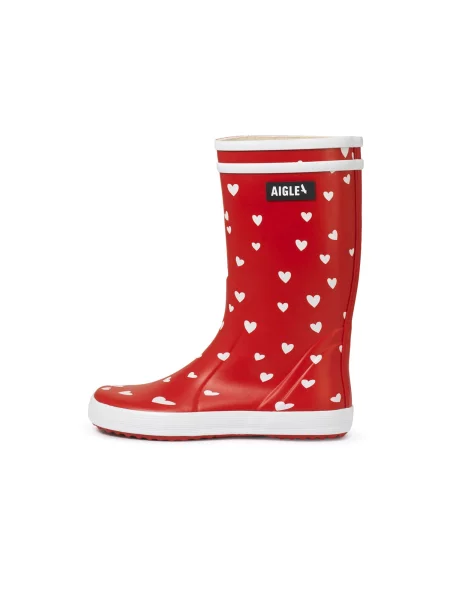 AIGLE Nízke čižmy Lolly Pop Play Unisex červená / čierna biela