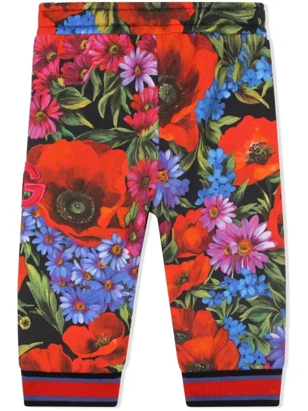 Spodnie dziecięce Dolce And Gabbana czerwone