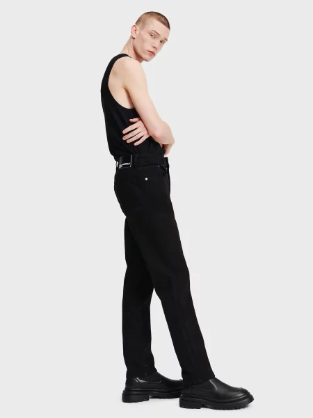 Прямі джинси Karl Lagerfeld Jeans бавовна/еластан чорний