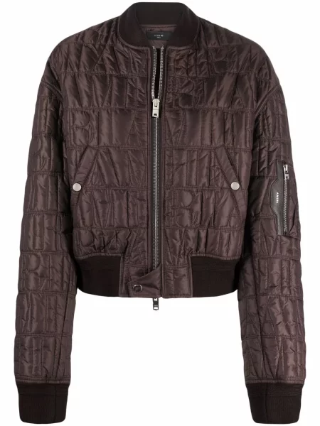 Geacă bomber Amiri matlasat maro