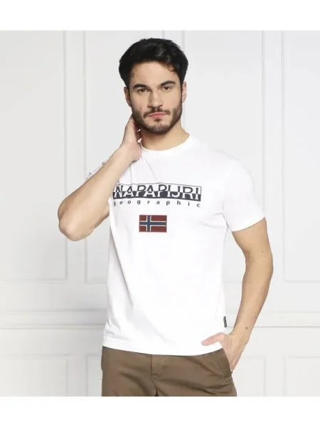 Napapijri Tricou s-ayas alb