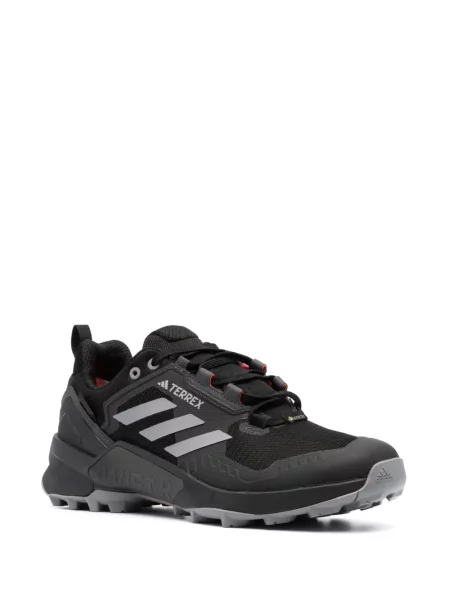 Tričko Adidas s nízkým pasem s potiskem černé