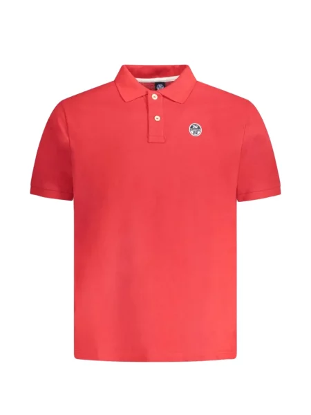 Tricou polo North Sails cu broderie roșu