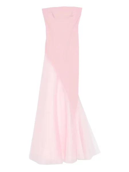 Maksi sukienka maxi V:pm Atelier garniturowa różowa