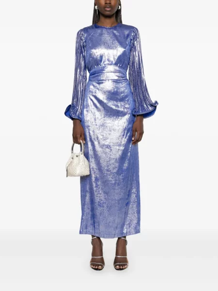Rochie maxi Baruni de costum albastru