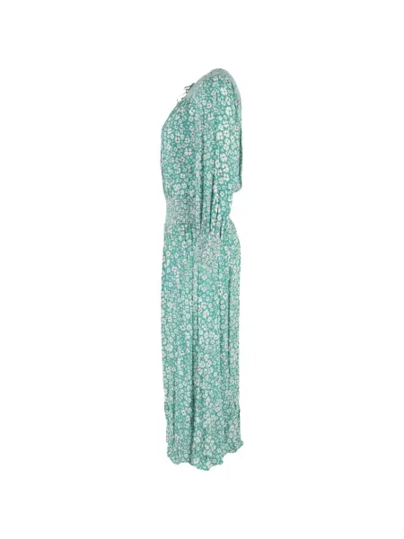 Rochie maxi Rixo cu model floral cu imagine de costum verde