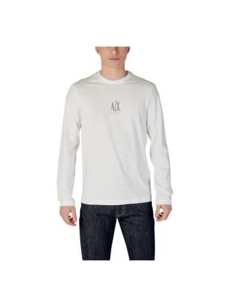 Armani Exchange Koszulki Mężczyzna XL T-shirt z długim rękawem biały