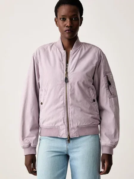 Guess Jeans geacă bomber pentru femei violet