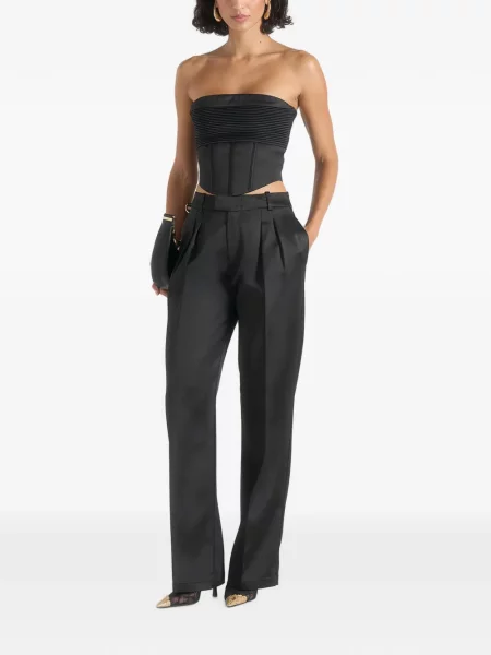 Top Manière De Voir din satin negru