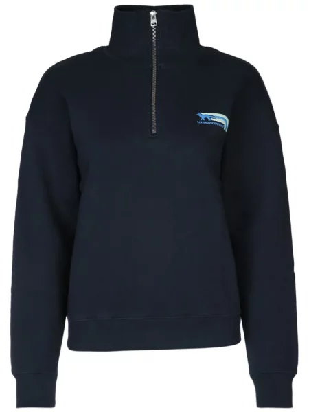 Hanorac Maison Kitsune cu broderie albastru