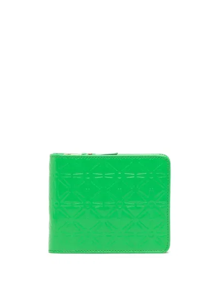 Portofel Comme Des Garçons Wallet din piele verde