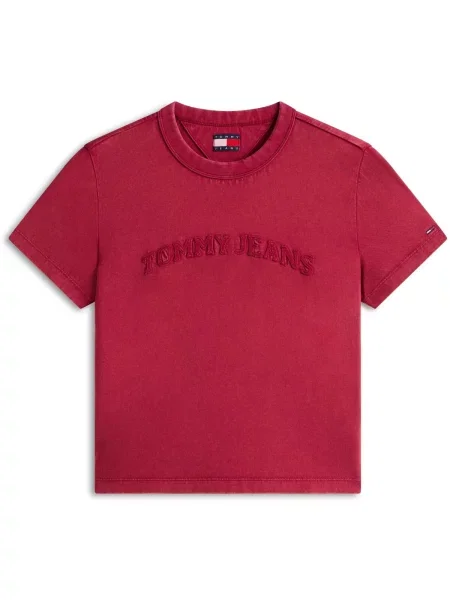 Tricou Tommy Jeans roșu