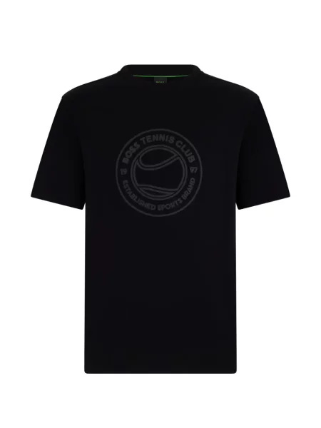 Tricou Boss cu autograf negru