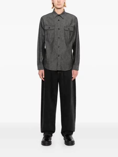 Cămașă de blugi Sugar Cane Jeans gri