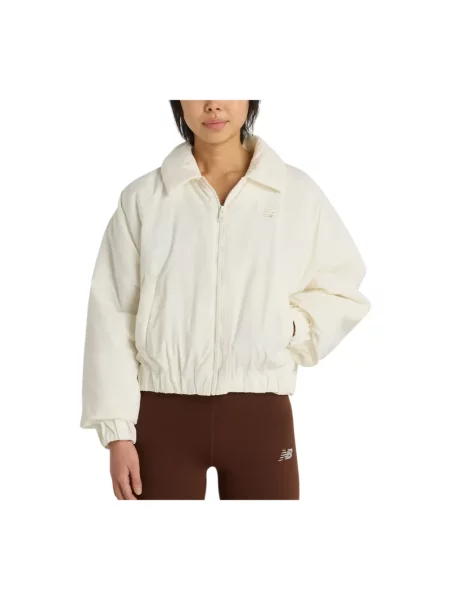 Kurtka bomber New Balance beżowy
