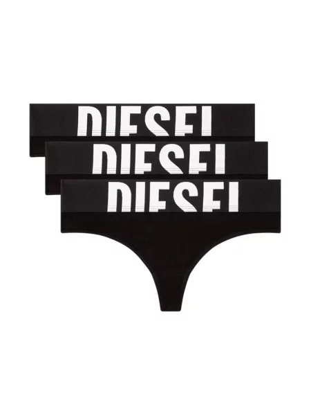 Majtki Diesel z logo czarne