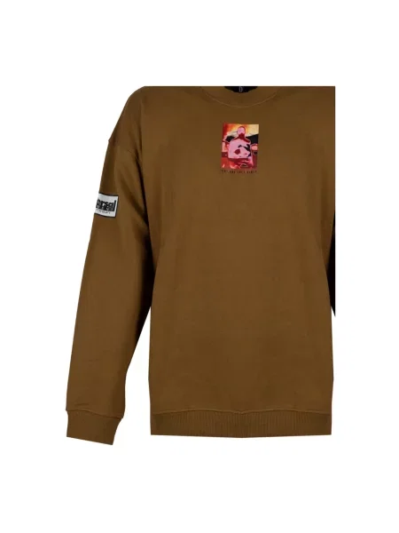 Bluza Diesel z nadrukiem brązowa