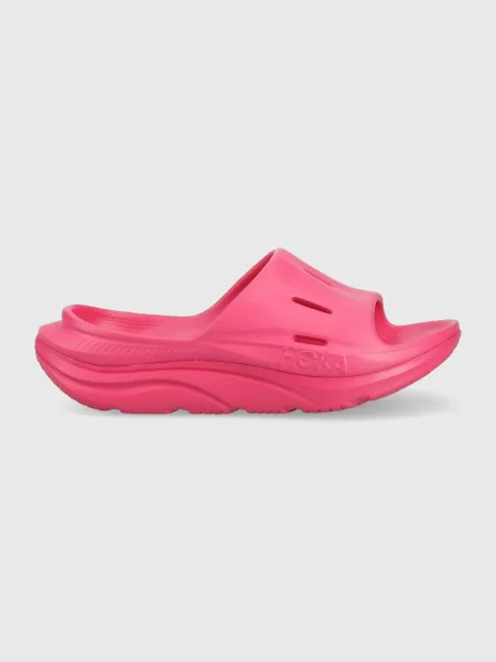 Hoka One One papuci ORA Recovery Slide 3 femei violet cu platforma bej